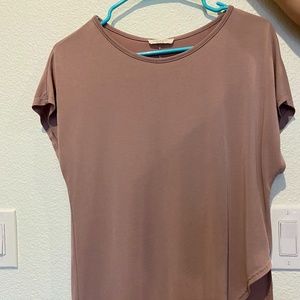 Mauve Angled Cut Shirt